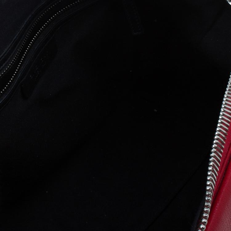 Pre Owned Givenchy Red Leather Medium Antigona Satchel Bag
