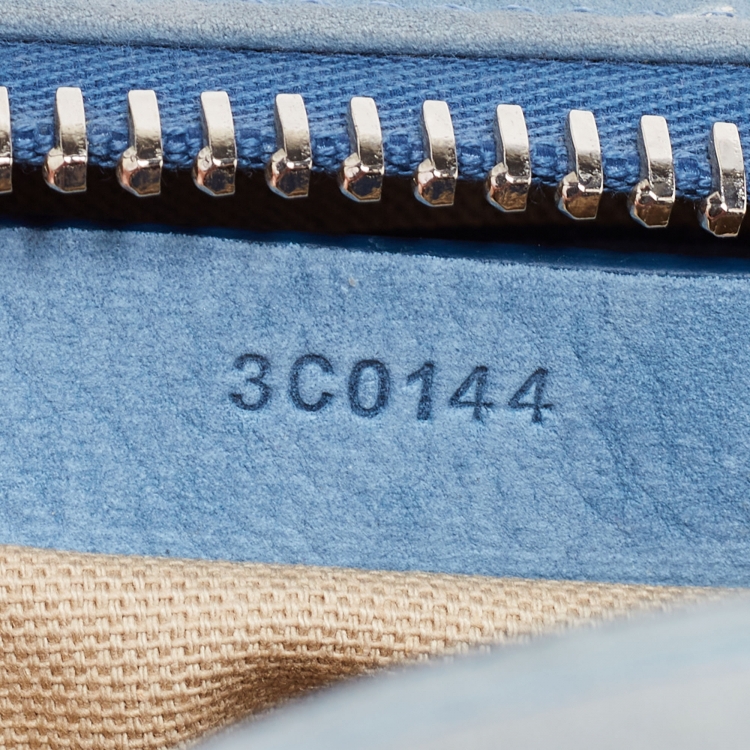 Pre Owned Givenchy Light Blue Nubuck Leather Mini Antigona Satchel