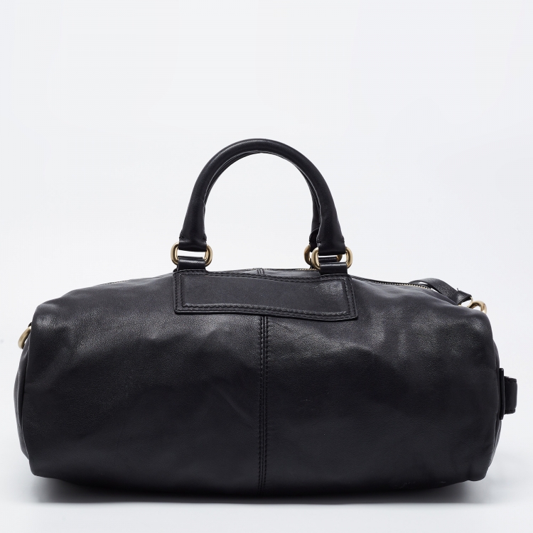 Pre Owned Givenchy Black Leather Satchel