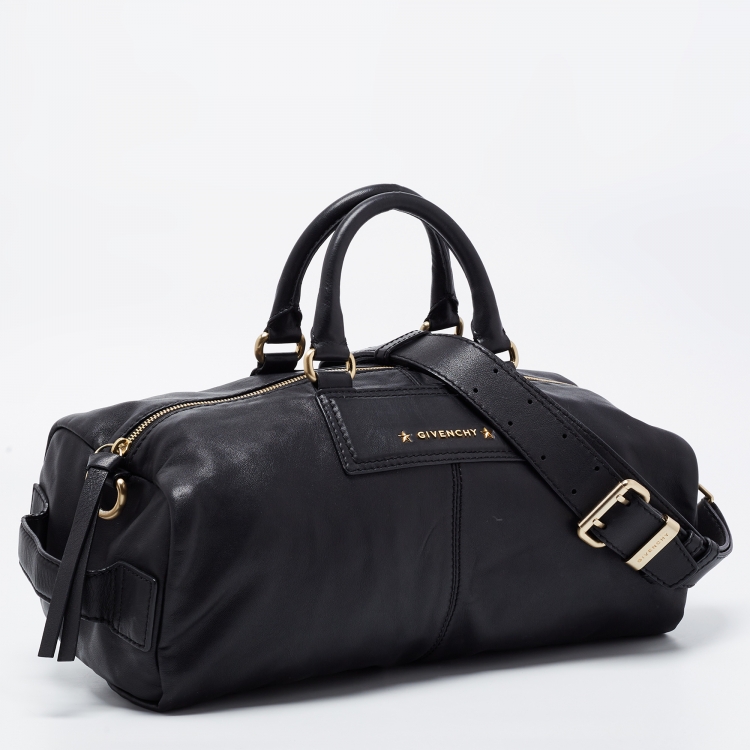 Pre Owned Givenchy Black Leather Satchel