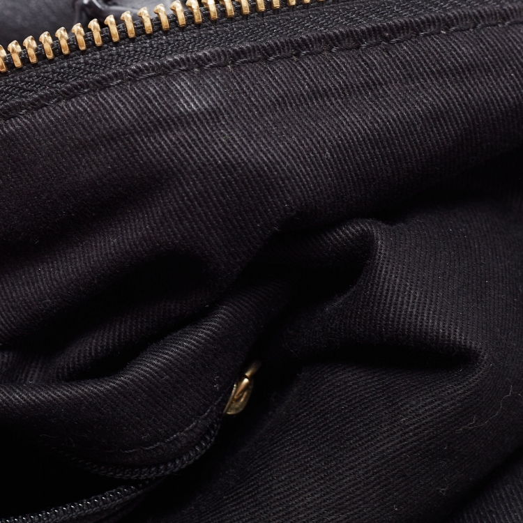 Pre Owned Givenchy Black Leather Satchel