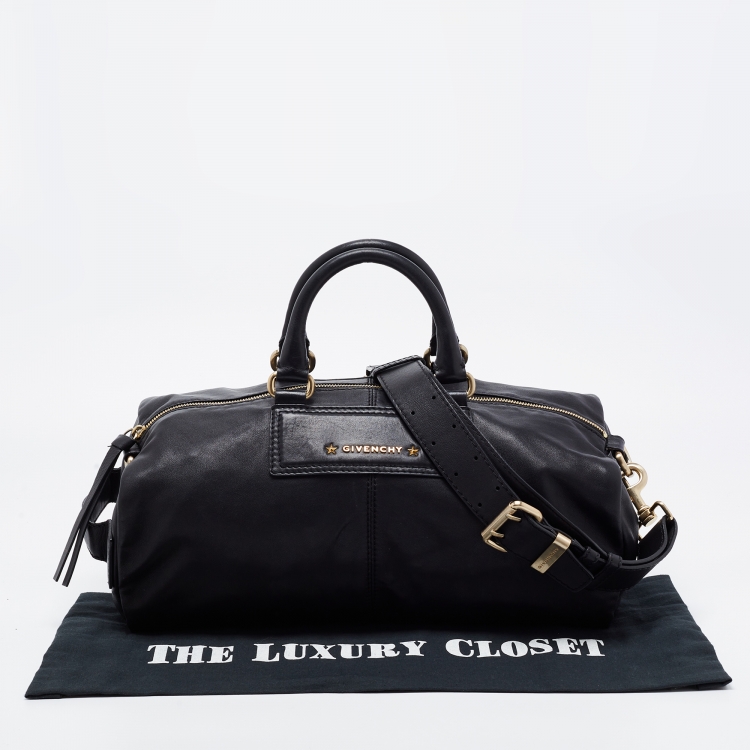 Pre Owned Givenchy Black Leather Satchel
