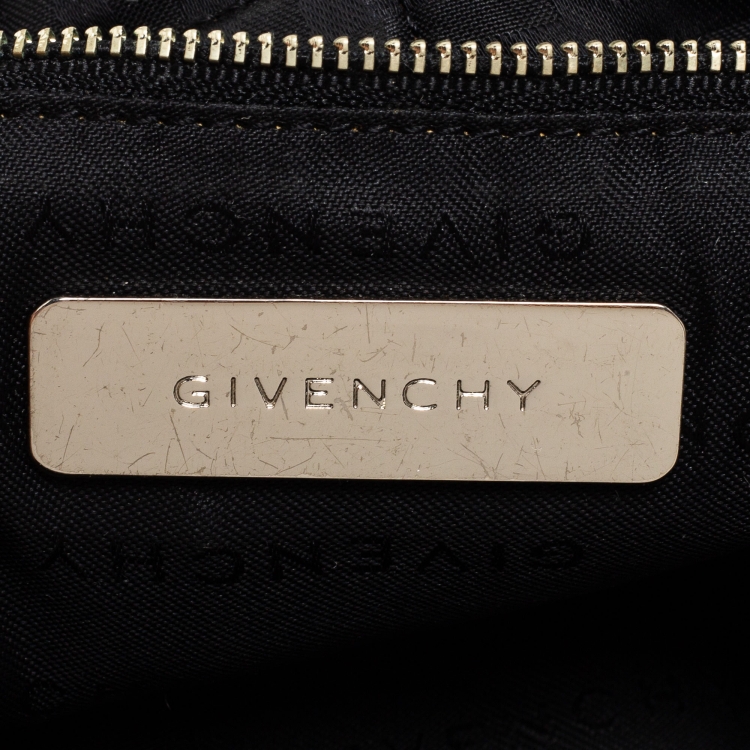 Pre Owned Givenchy Black Nylon Bow Baguette Bag