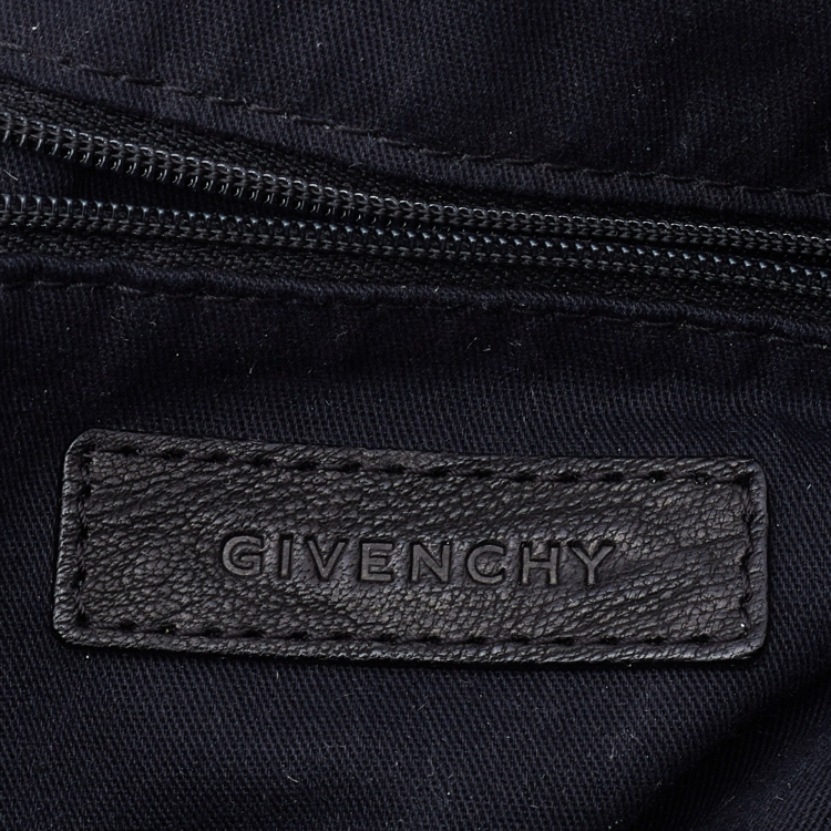 Pre Owned Givenchy Black Leather Tihan Hobo