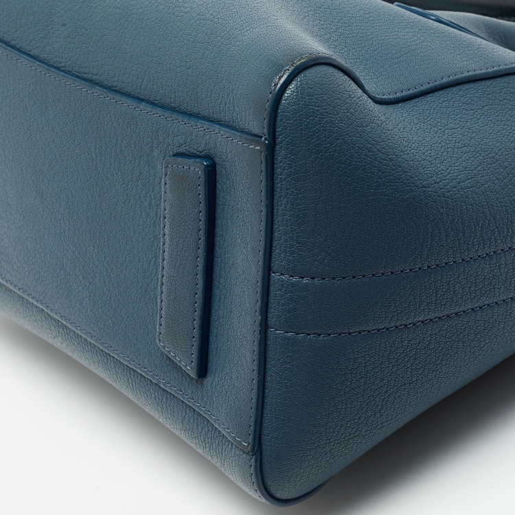 Pre Owned Givenchy Blue Leather Small Antigona Satchel
