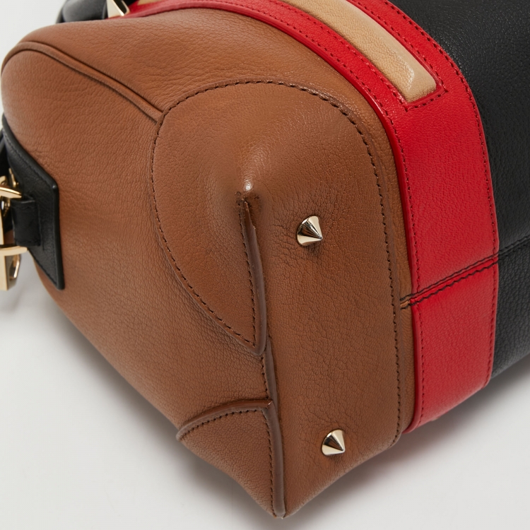 Pre Owned Givenchy Multicolor Leather Lucrezia Boston Bag