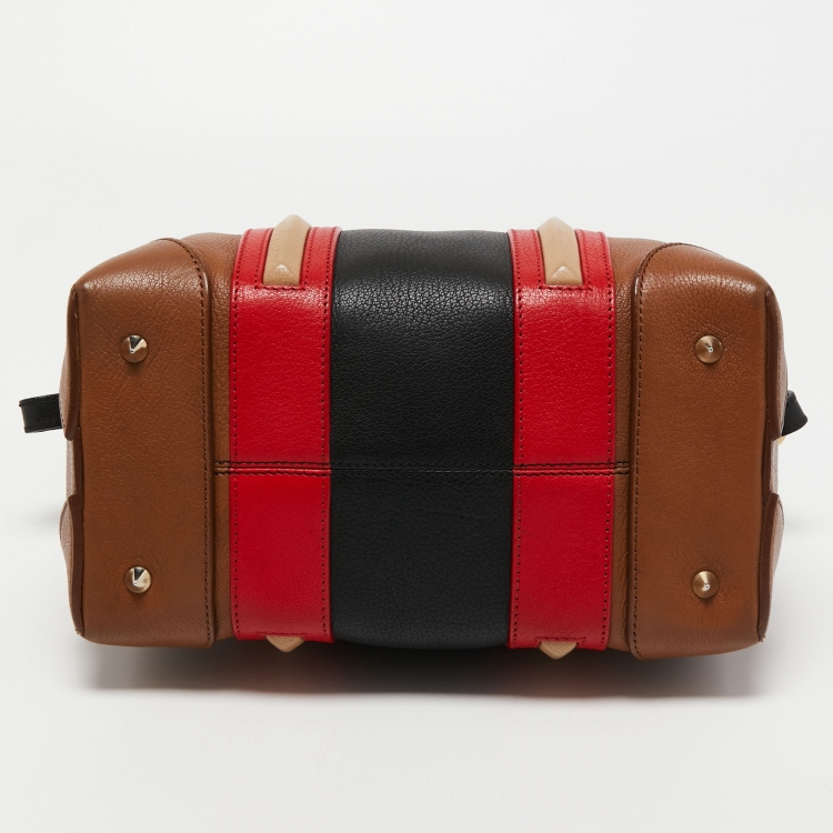 Pre Owned Givenchy Multicolor Leather Lucrezia Boston Bag