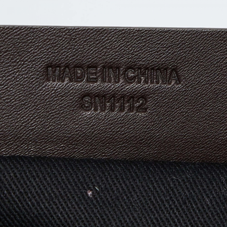 Pre Owned Givenchy Chocolate Brown Monogram Canvas and Leather Double Zip Tote