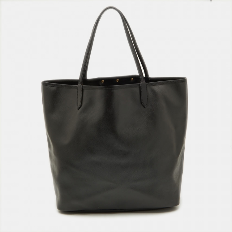 Pre Owned Givenchy Black Coated Canvas and Leather Rottweiler Medium Antigona Tote