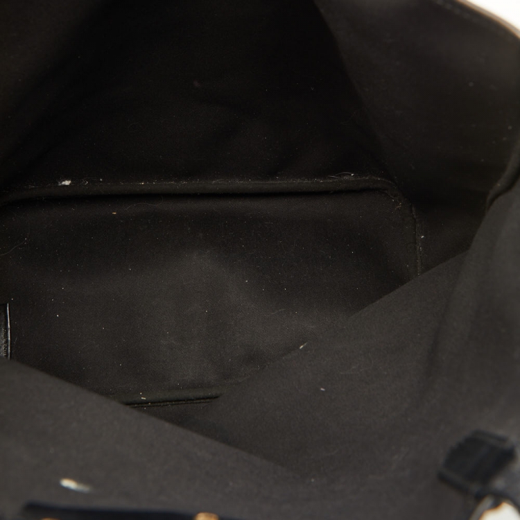 Pre Owned Givenchy Black Coated Canvas and Leather Rottweiler Medium Antigona Tote