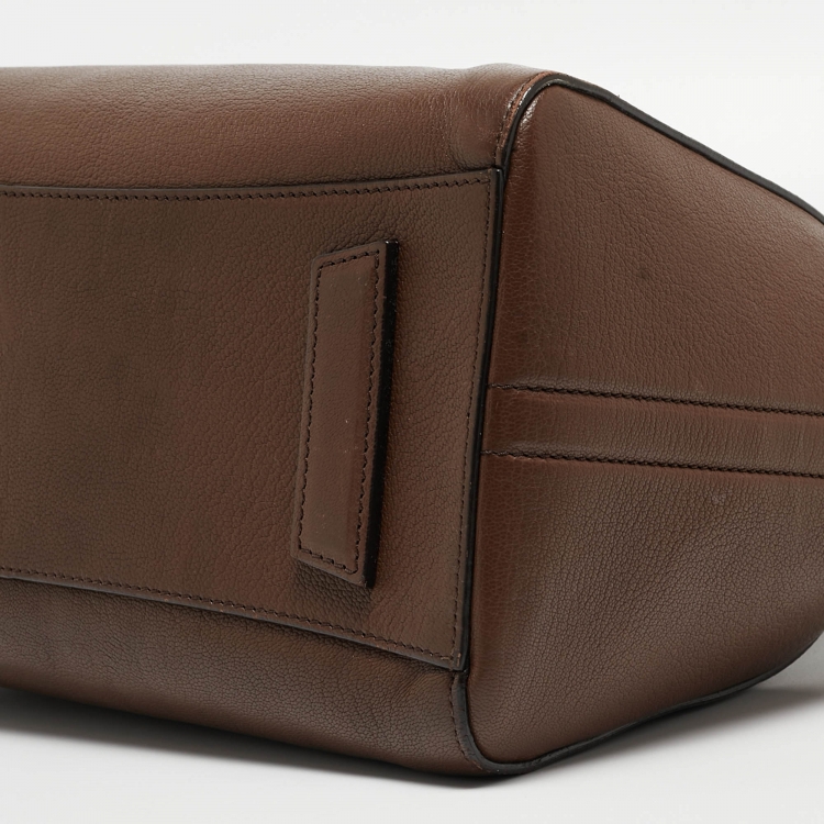 Pre Owned Givenchy Brown Leather Small Antigona Satchel