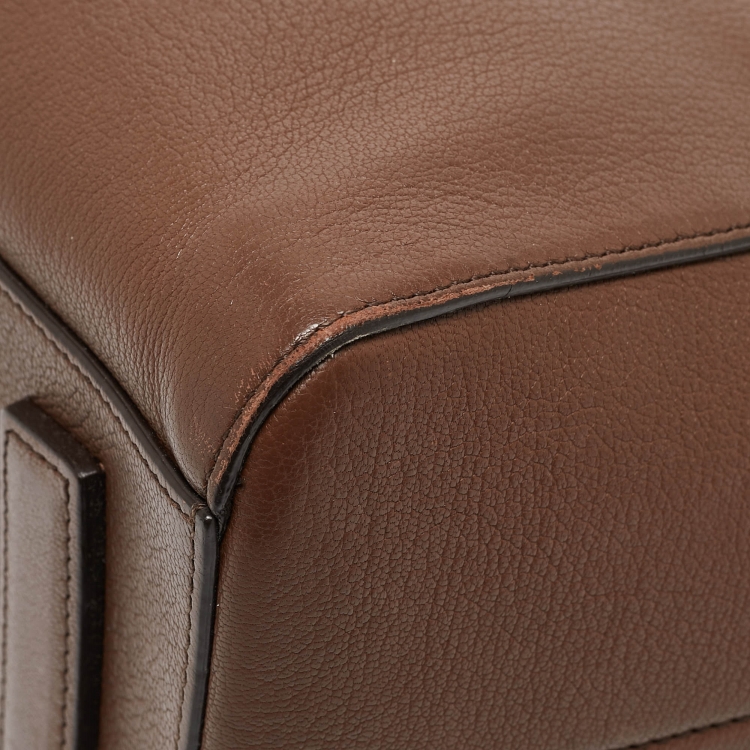 Pre Owned Givenchy Brown Leather Small Antigona Satchel