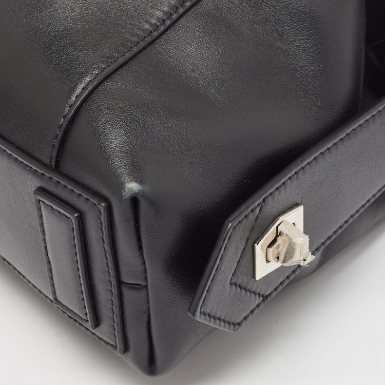 Pre Owned Givenchy Black Leather Small Soft Antigona Satchel