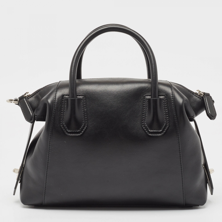 Pre Owned Givenchy Black Leather Small Soft Antigona Satchel