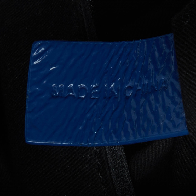 Pre Owned Givenchy Blue Patent Leather Double Zip Hobo