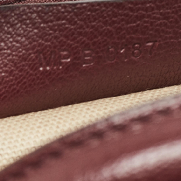 Pre Owned Givenchy Burgundy Leather Small Antigona Satchel
