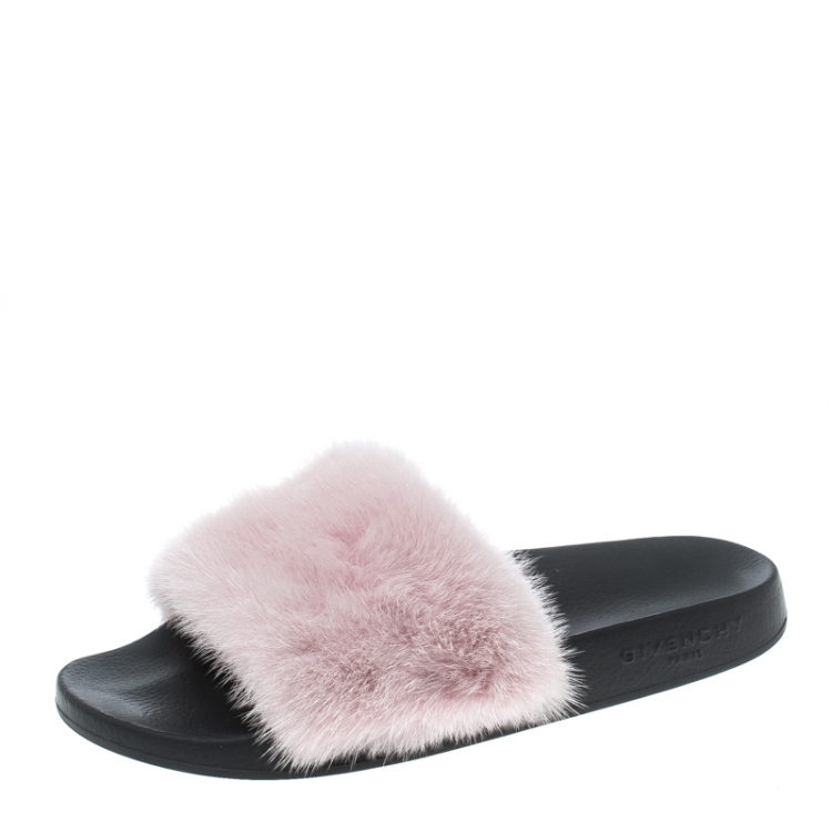 givenchy fur sandals