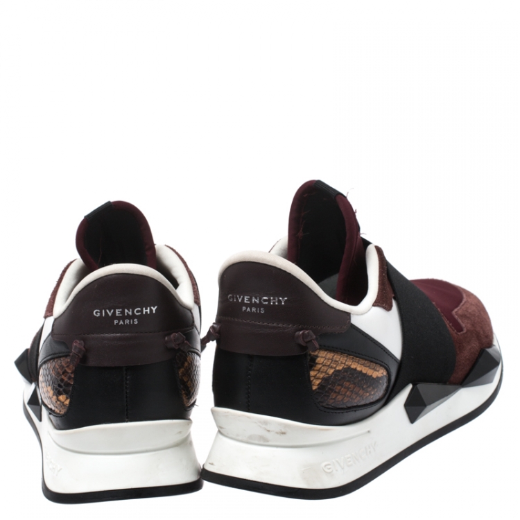 Pre Owned Givenchy Multicolor Neoprene Runner Elastic Slip On Sneakers Size 38