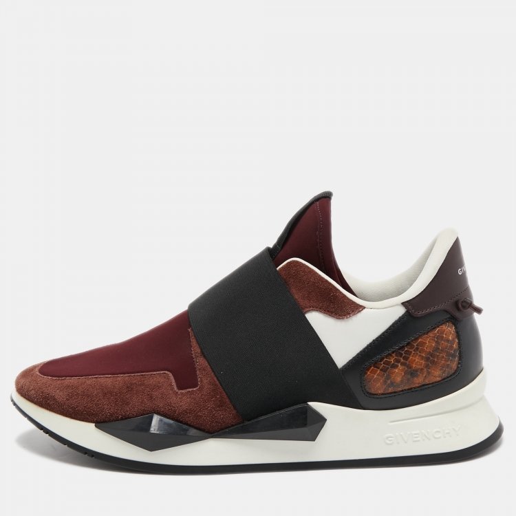Pre Owned Givenchy Multicolor Suede and Leather Active Sneakers Size 40