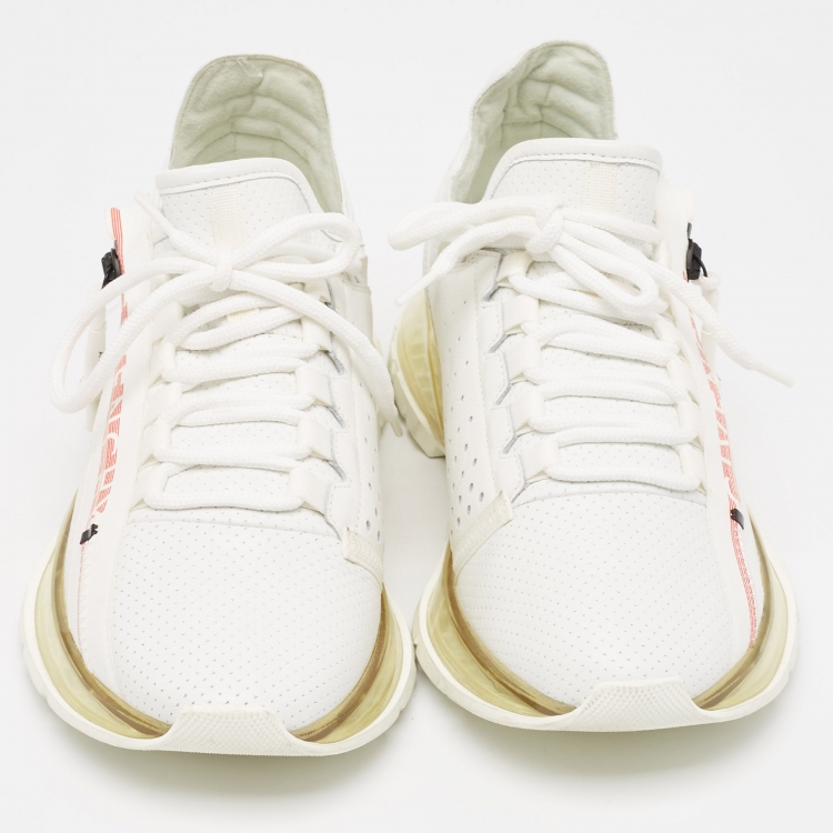 مملوكة مسبقًا Givenchy White Leather Low Top Sneakers Size 39