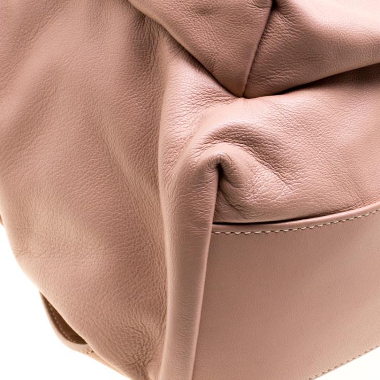Pre Owned Givenchy Blush Pink Leather Backpack Bag