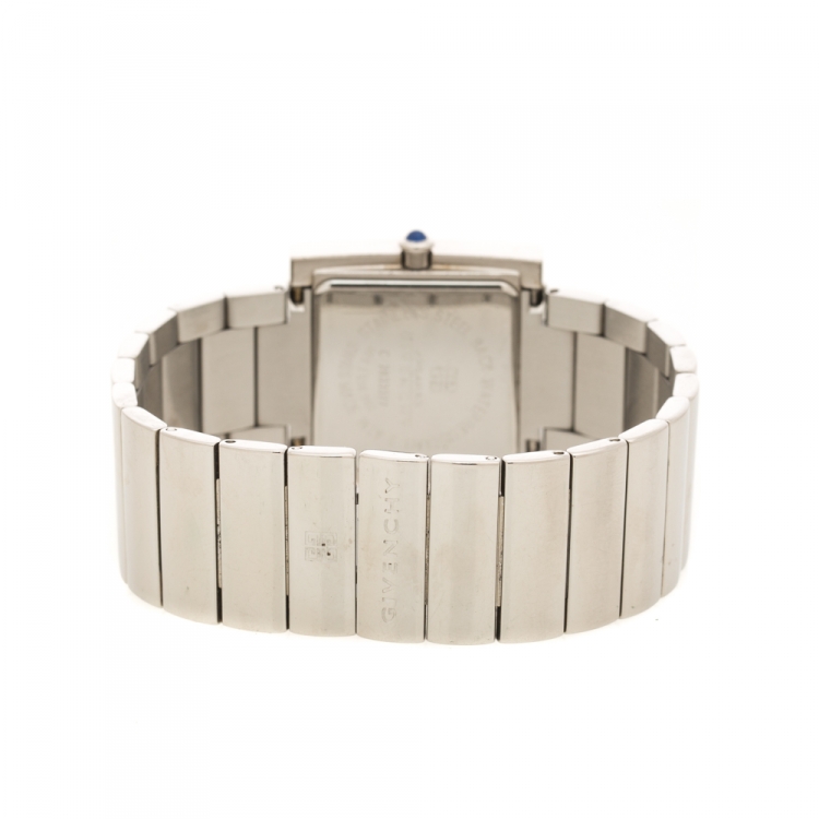 Pre Owned Givenchy Peach Stainless Steel Apsaras Women's Wristwatch 27 mm