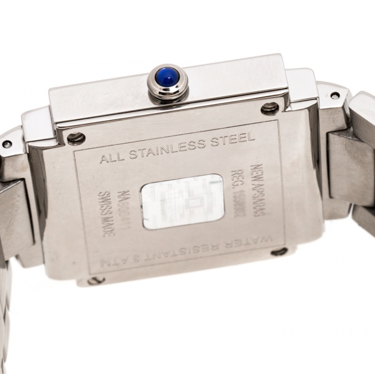 Pre Owned Givenchy Silver Stainless Steel New Apsaras REG.800411 Women's Wristwatch 35MM
