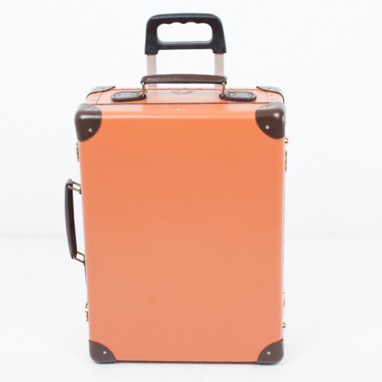 Pre Owned Globe-Trotter Orange 3 Piece Luggage Set