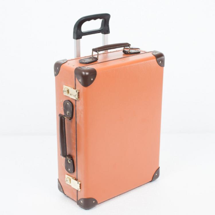 Pre Owned Globe-Trotter Orange 3 Piece Luggage Set