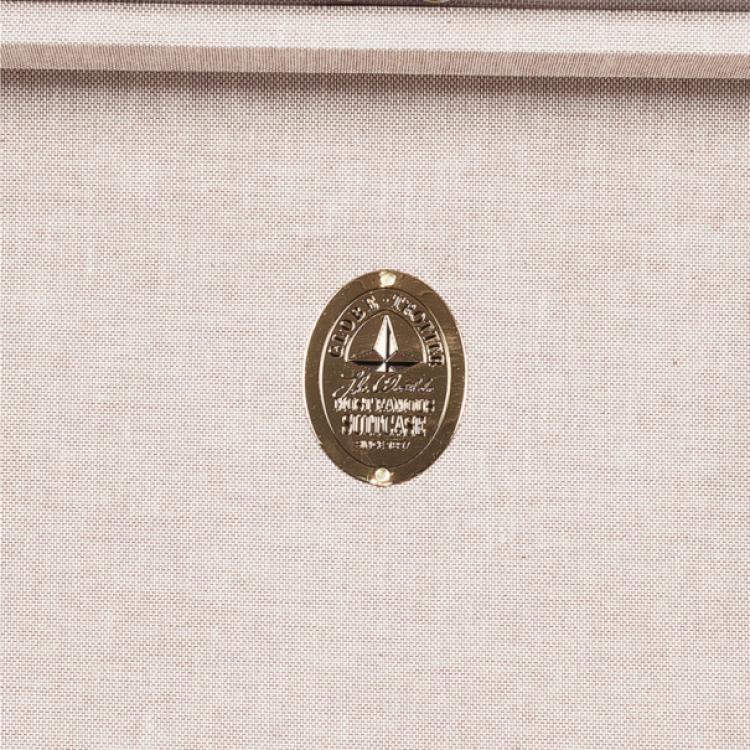 Pre Owned Globe-Trotter Orange 3 Piece Luggage Set