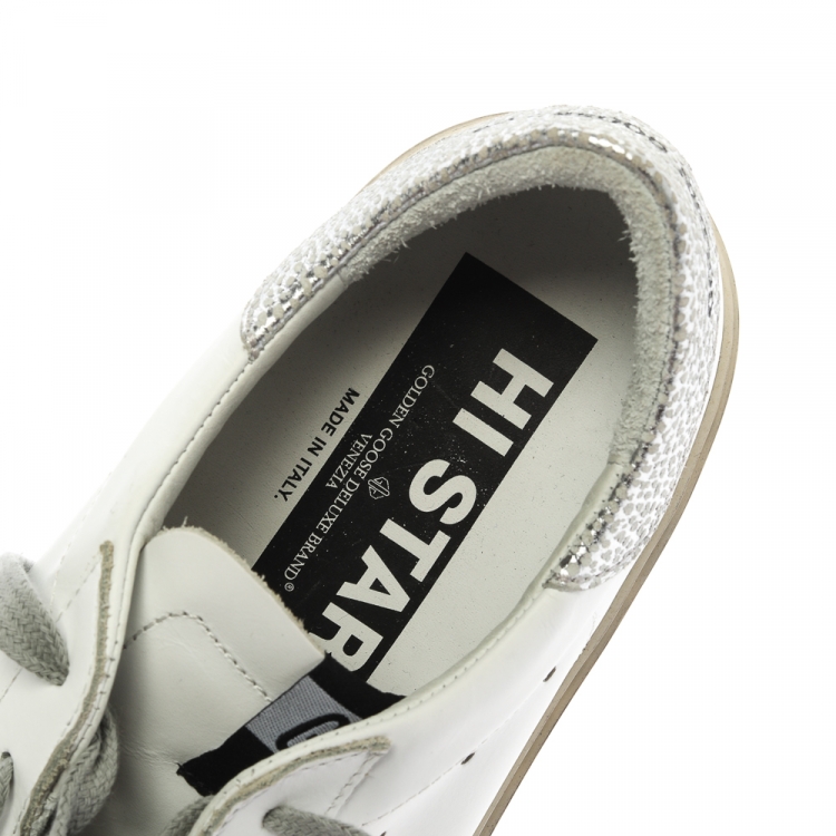 مملوكة مسبقًا Golden Goose White Leather Clean Superstar Low Top Sneakers Size 40