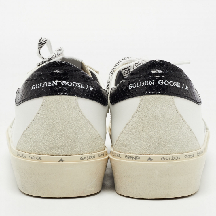 مملوكة مسبقًا Golden Goose White Leather Hi Star Sneakers Size 39