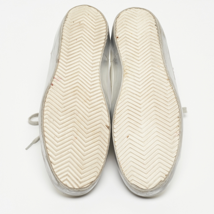 مملوكة مسبقً�ا Golden Goose White Leather Superstar  Sneakers Size 41