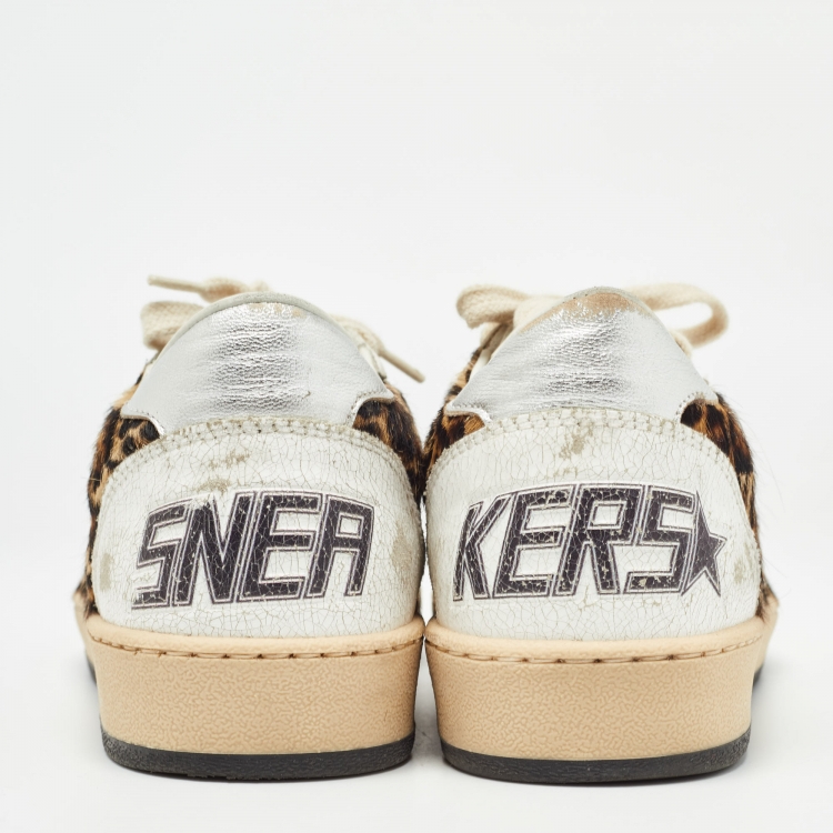 مملوكة مسبقًا Golden Goose Tricolor Calf Hair And Leather Sneakers Size 38