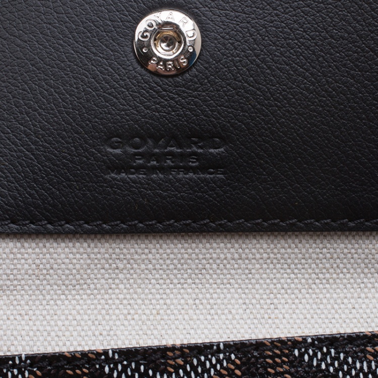 Pre Owned Goyard Black Coated Canvas Saint Louis PM Tote