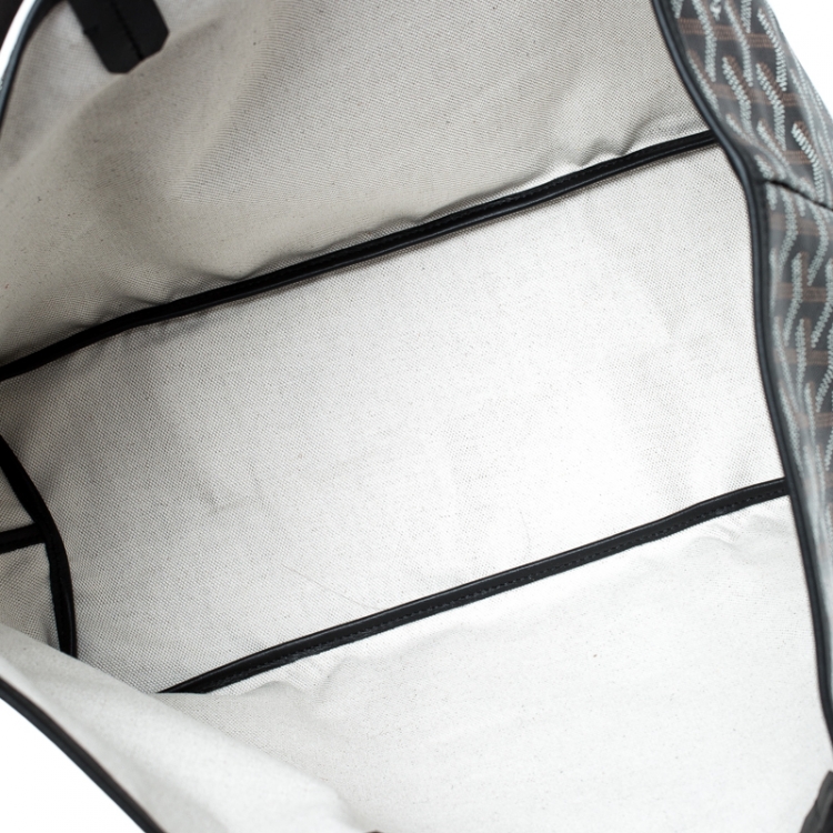 Pre Owned Goyard Black Goyardine Coated Canvas St. Louis PM Tote 