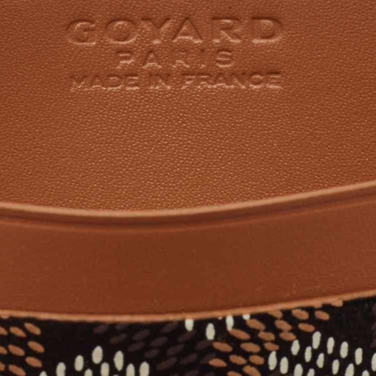 Pre Owned Goyard Tan Goyardine Coated Canvas and Leather Saint Sulpice Card Holder