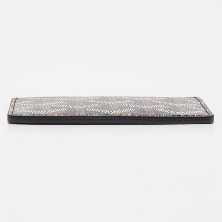مملوكة مسبقًا Goyard Black Goyardine Coated Canvas and Leather Saint Sulpice Card Holder