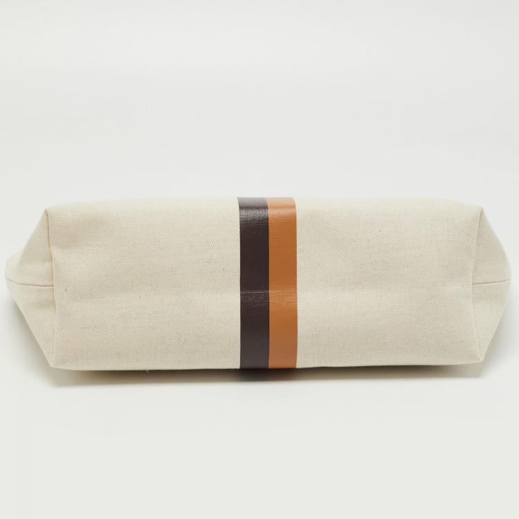 Pre Owned Goyard Cream Canvas Necessaire Organizer Pouch