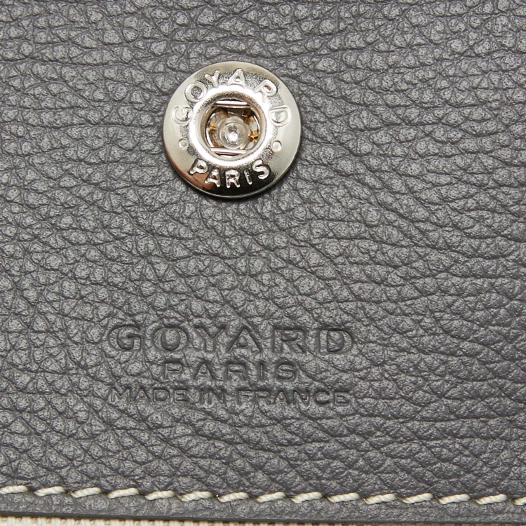 Pre Owned Goyard Grey Goyardine Coated Canvas and Leather Saint Louis PM Tote