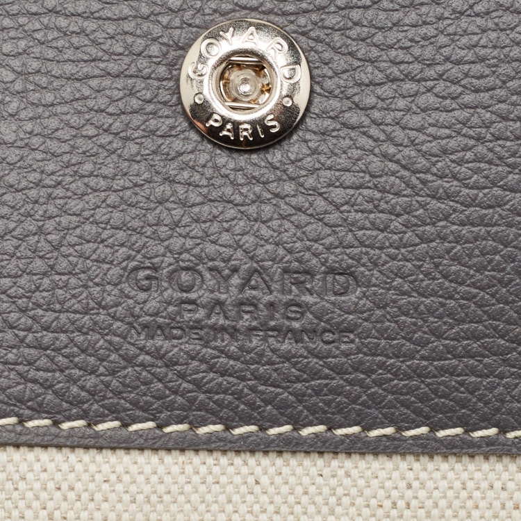 Pre Owned Goyard Grey Goyardine Coated Canvas and Leather Saint Louis PM Tote