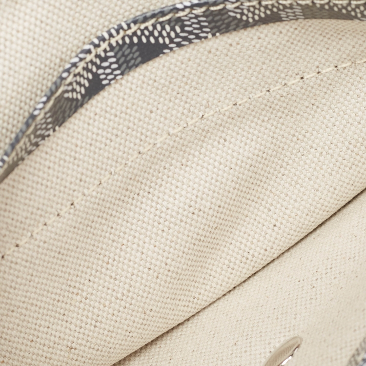 Pre Owned Goyard Grey Goyardine Coated Canvas and Leather Saint Louis PM Tote
