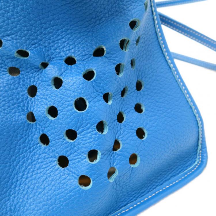 Pre Owned Goyard Blue Canvas Hardy Tote PM