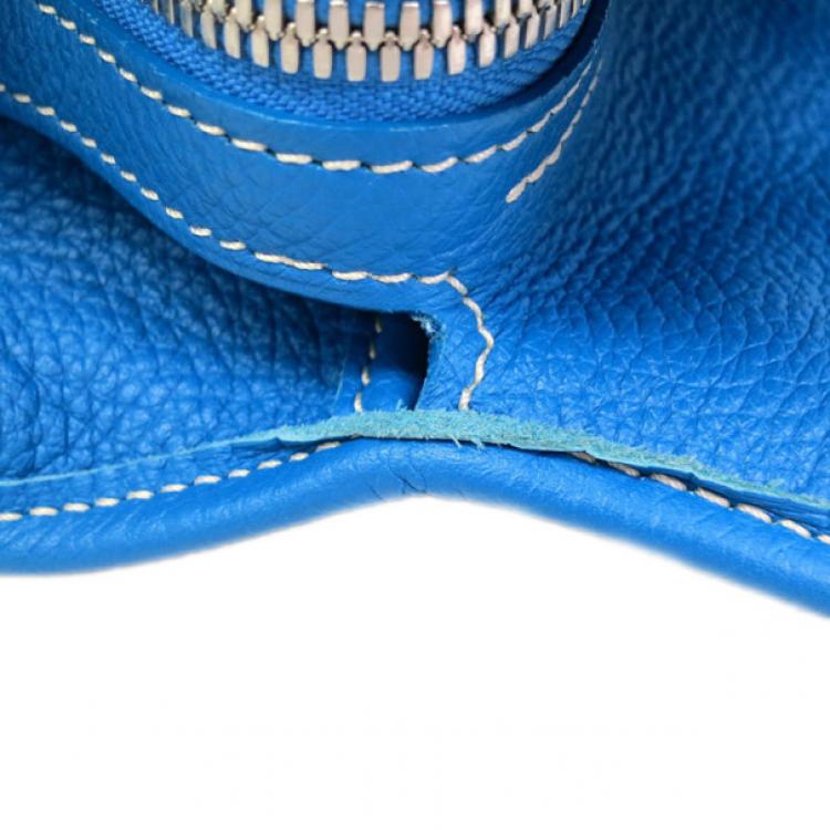 Pre Owned Goyard Blue Canvas Hardy Tote PM