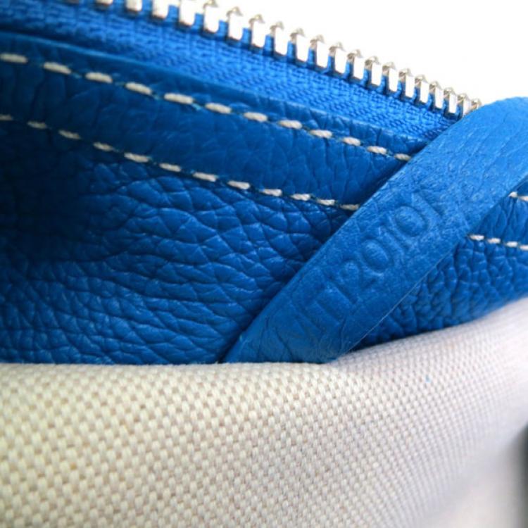 Pre Owned Goyard Blue Canvas Hardy Tote PM