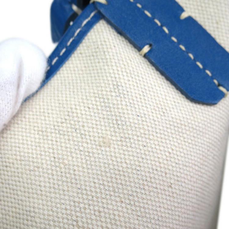 Pre Owned Goyard Blue Canvas Saint Louis Tote PM