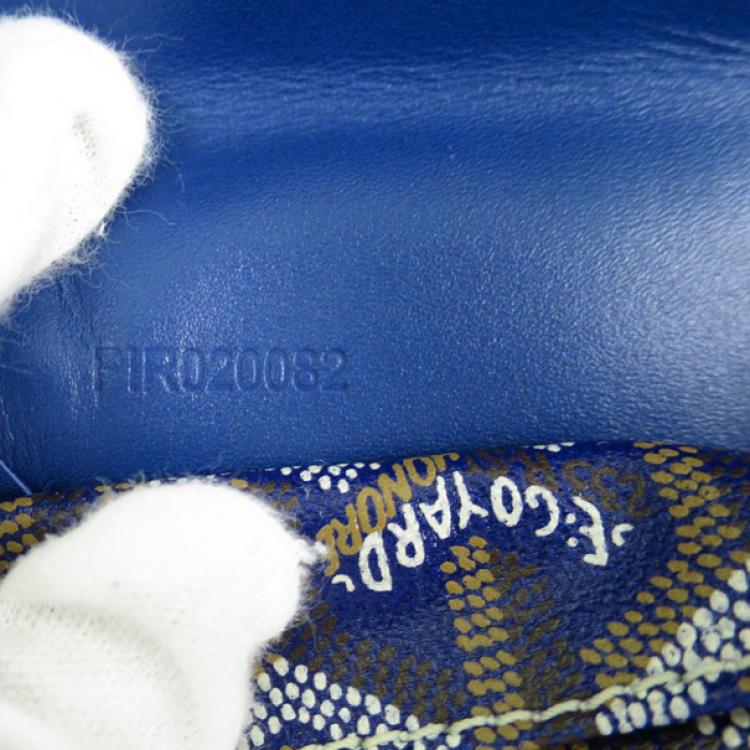 Pre Owned Goyard Blue Canvas Saint Louis Tote PM