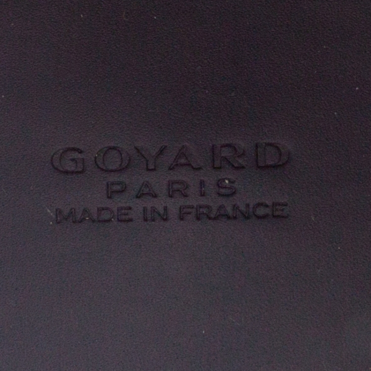 Pre Owned Goyard Blue Coated Canvas and Leather Marquises Tote