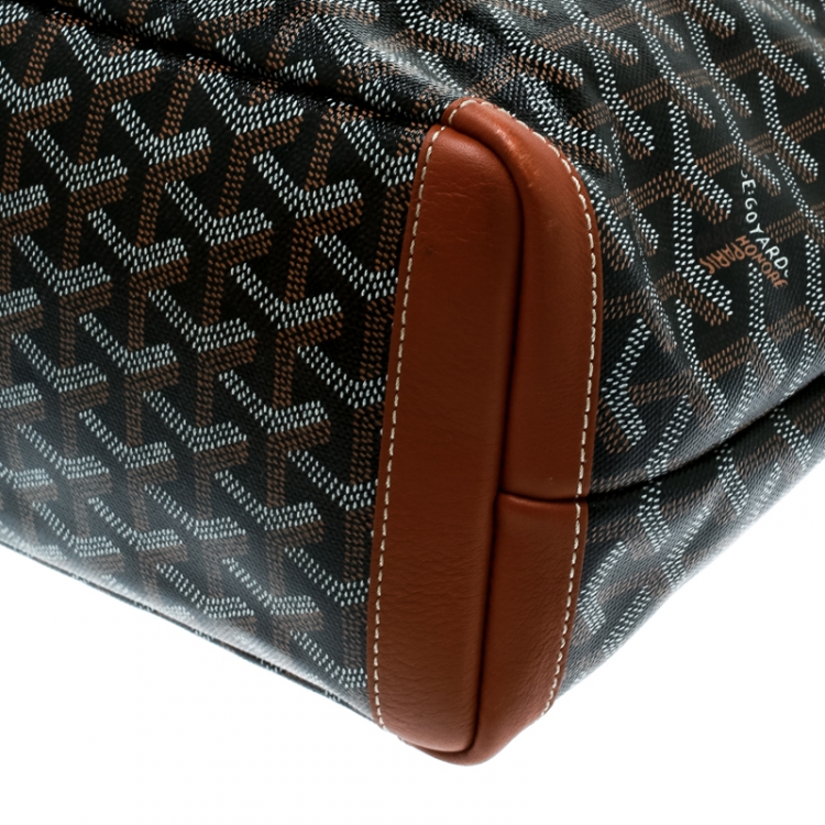 Pre Owned Goyard Brown Coated Canvas Artois Tote