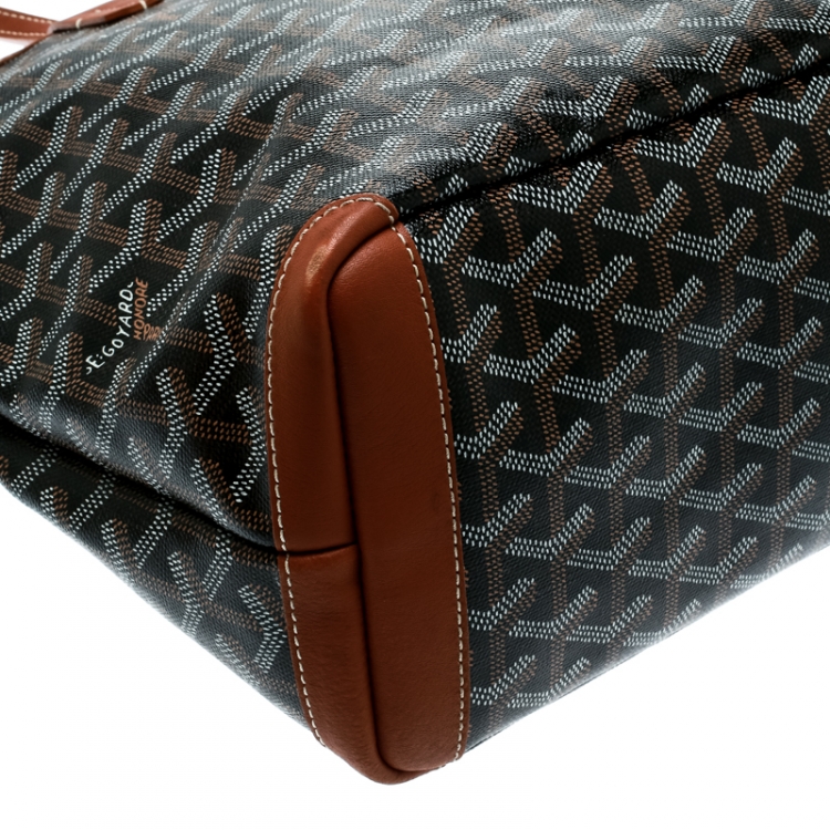 Pre Owned Goyard Brown Coated Canvas Artois Tote